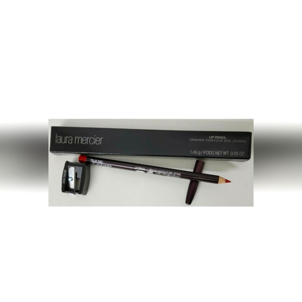 LAURA MERCIER LIP PENCIL CRAYON 0.05 oz TRUE RED (PENCIL SHARPENER INCLUDED)